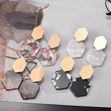 Load image into Gallery viewer, Acetate Resin Acrylic Drop Earrings