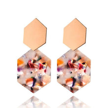 Load image into Gallery viewer, Acetate Resin Acrylic Drop Earrings