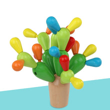 Load image into Gallery viewer, Education Wooden Balancing Cactus Toy