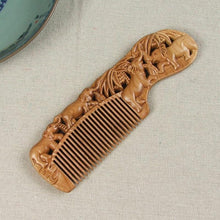 Load image into Gallery viewer, Vintage Wooden Natural Peach Comb