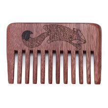 Load image into Gallery viewer, Wooden comb Wide Tooth Beard Comb