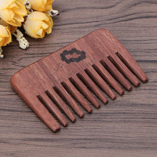Load image into Gallery viewer, Wooden comb Wide Tooth Beard Comb