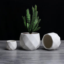 Load image into Gallery viewer, Creative Ceramic Diamond Geometric Flowerpot