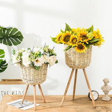 Load image into Gallery viewer, New Handmade Bamboo  Flower Pot